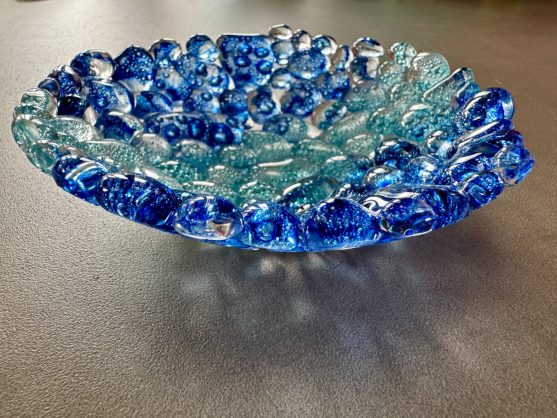 Bubble Paint Pebble Bowl